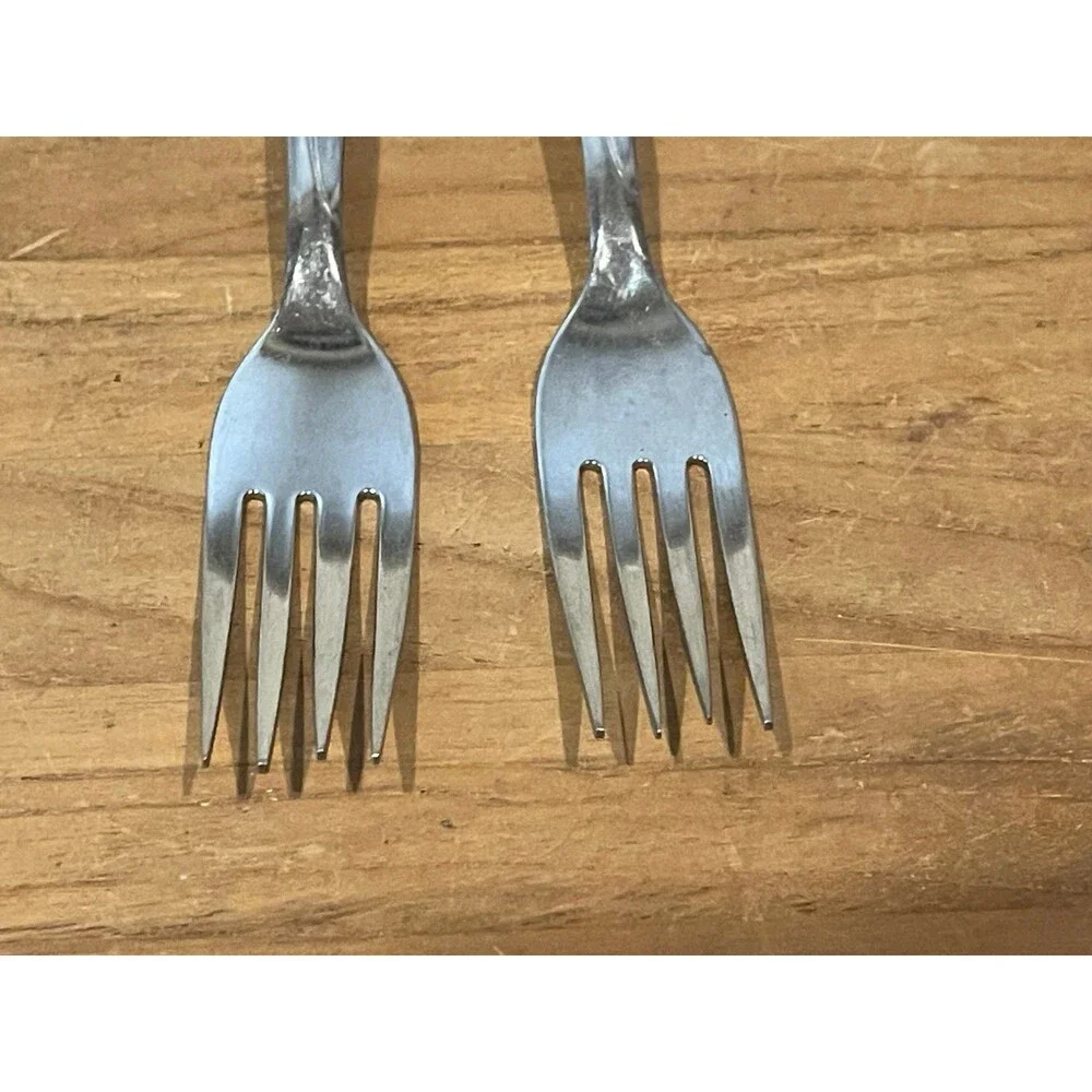 Heather Stainless Steel- Stainless 2 Forks
